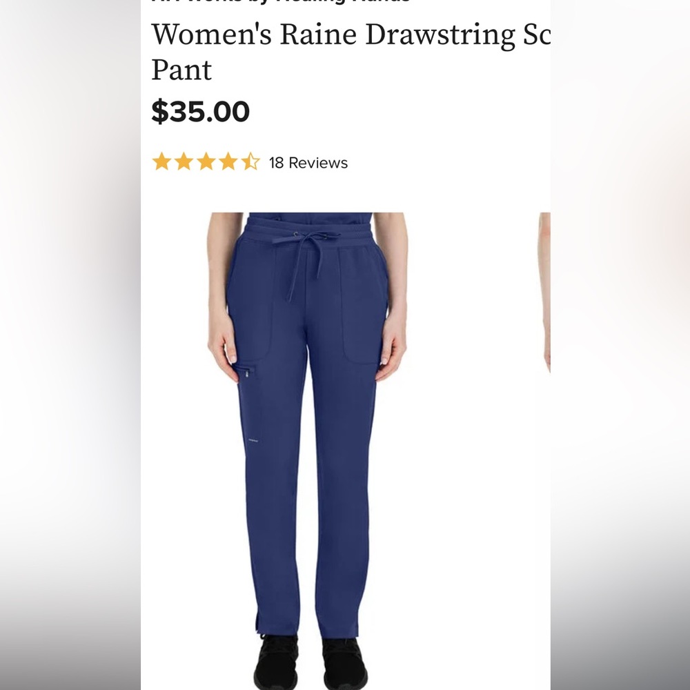 HH Works by Healing Hands
Women's Raine Drawstring Scrub Pant